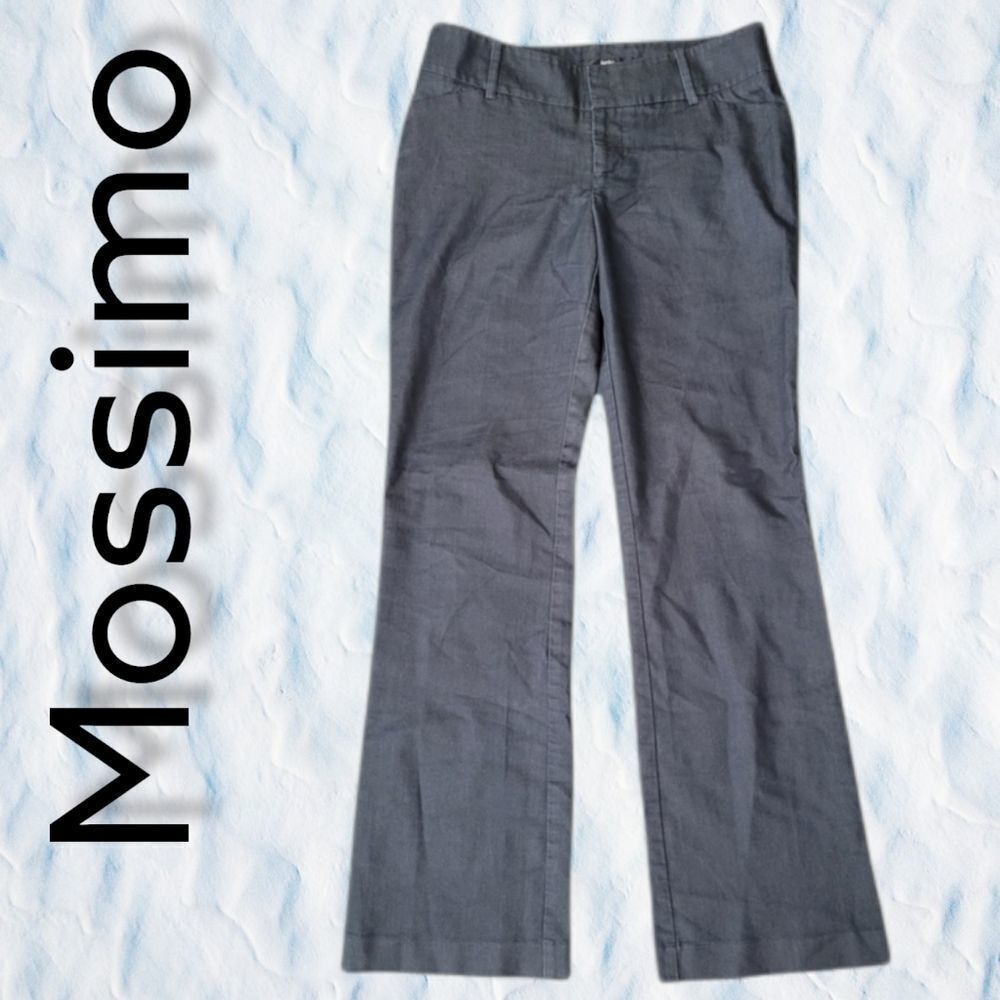 Mossimo Gray Wide Leg Stretch Trousers Size 4